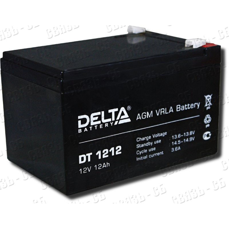 Delta DT 1212 - Аккумулятор 12V/12Ah