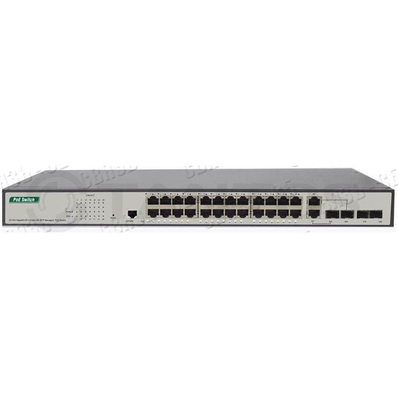 TSn-24P28UM 26 портовый гигабитный управляемый PoE Ethernet коммутатор