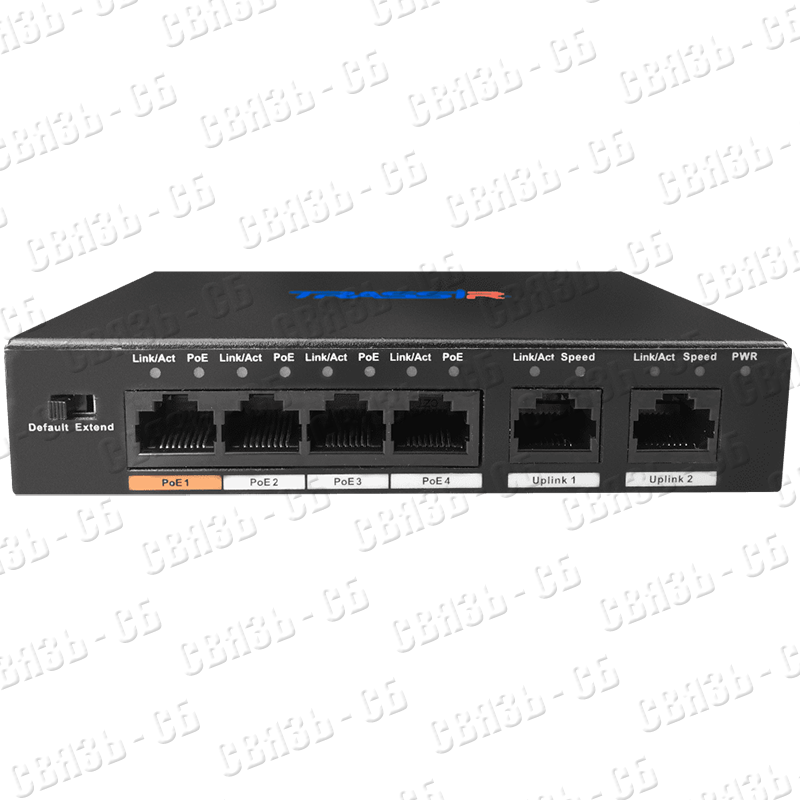 TR-NS1006-60-4POE v2 Коммутатор сетевой  неуправляемый 4 РоЕ Fast Ethernet