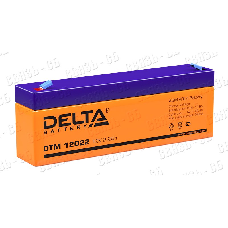 Аккумулятор Delta DTM 12022 (12V / 2.2Ah)