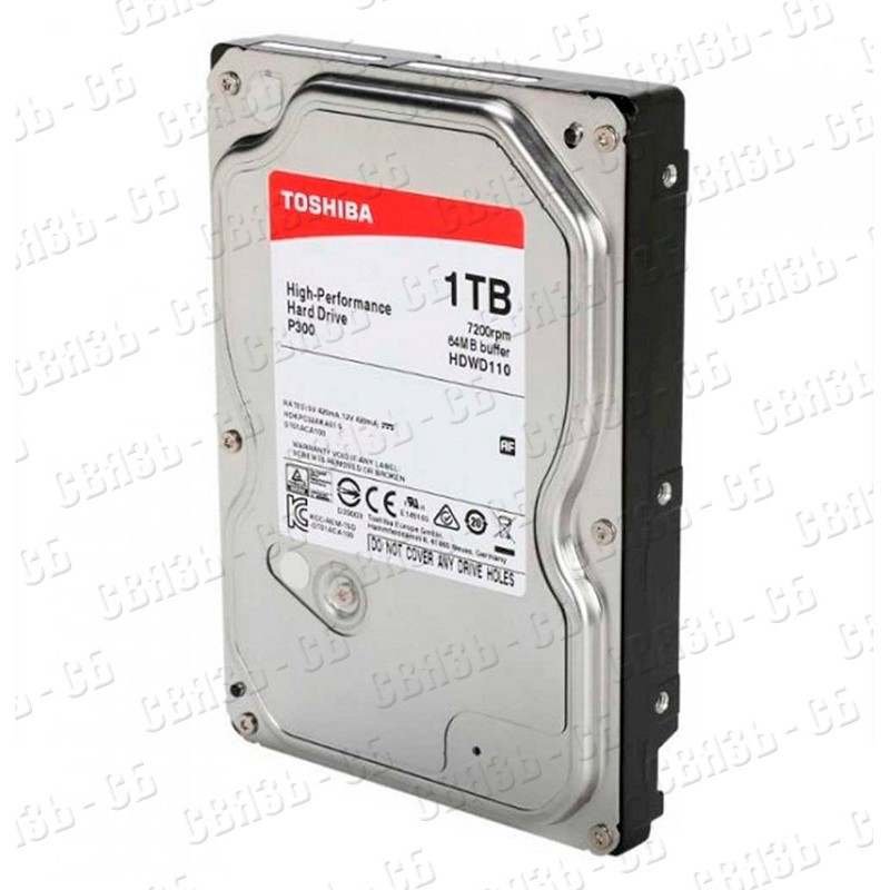 Жесткий диск Toshiba SATA-III 4Tb HDWD240EZSTA P300 (5400rpm) 128Mb 3.5"