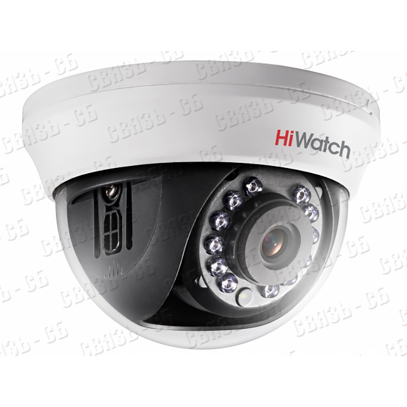 HiWatch DS-T101 (2.8 mm) - Внутренняя купольная HD-TVI-видеокамера, 1Мп, ИК до 20м