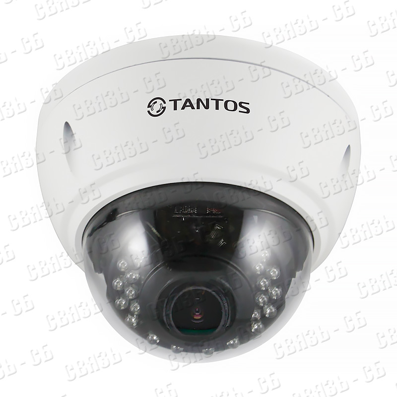 Tantos TSi-Ve25VPA - Уличная купольная IP-видеокамера, 2Мп, ИК до 30м, PoE