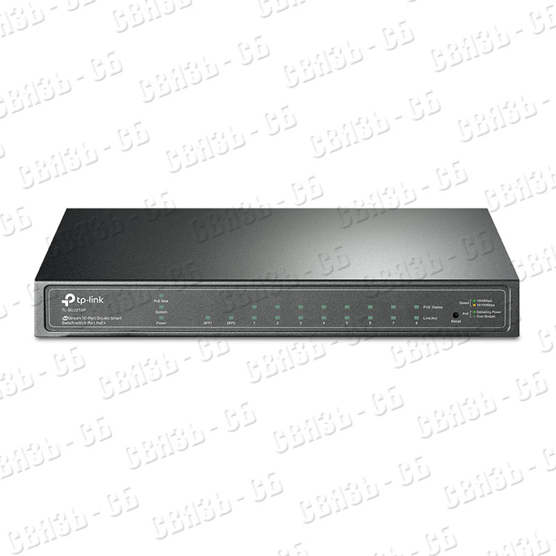 Коммутатор TP-Link TL-SG2210P 8G 2SFP 8PoE+ управляемый