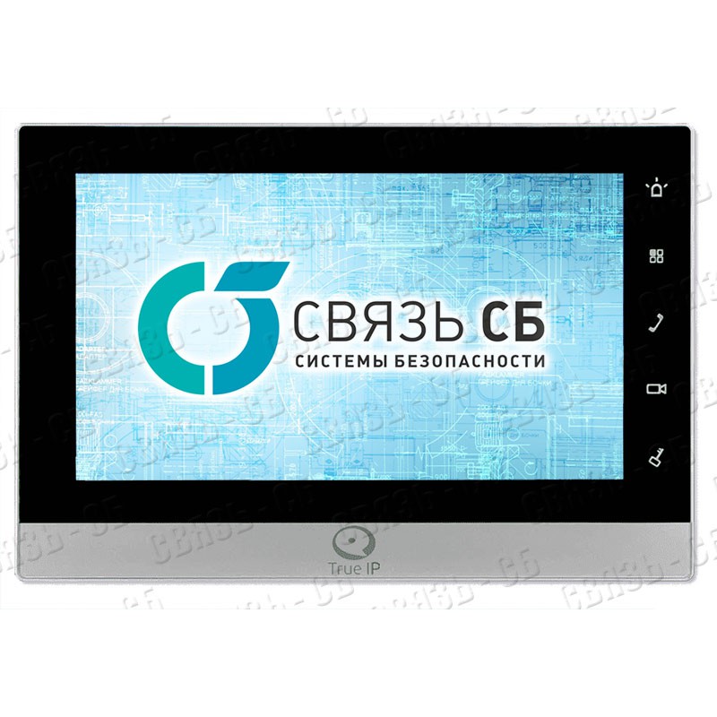 True-IP TI-2750 BS (черный с серебром) - Монитор видеодомофона, LCD 7”