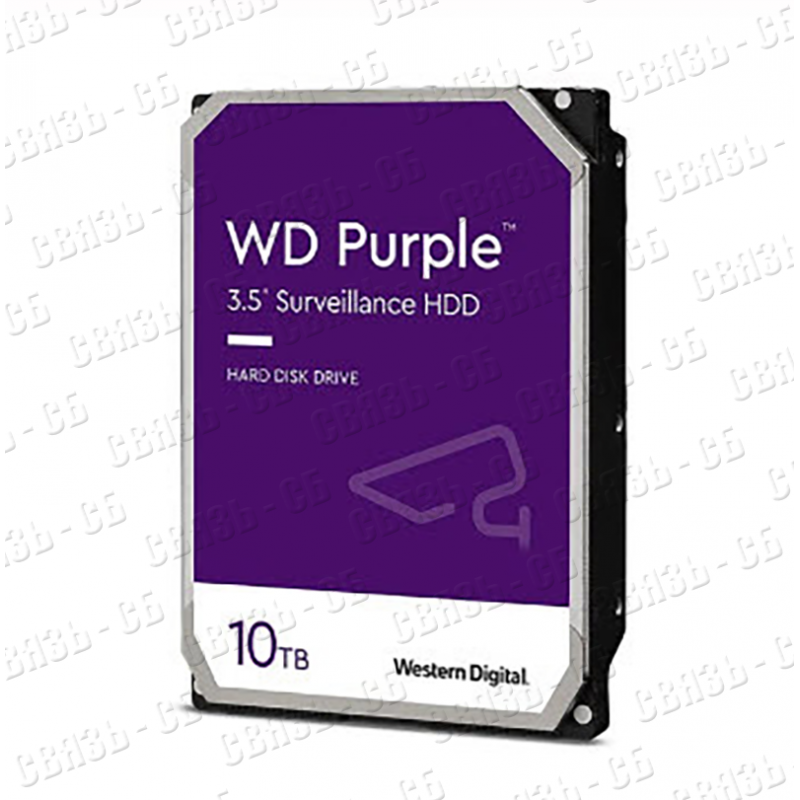 WD101EJRP Жесткий диск WD Purple, 10Тб, HDD, SATA III, 3.5" для круглосуточной работы в системах  ви