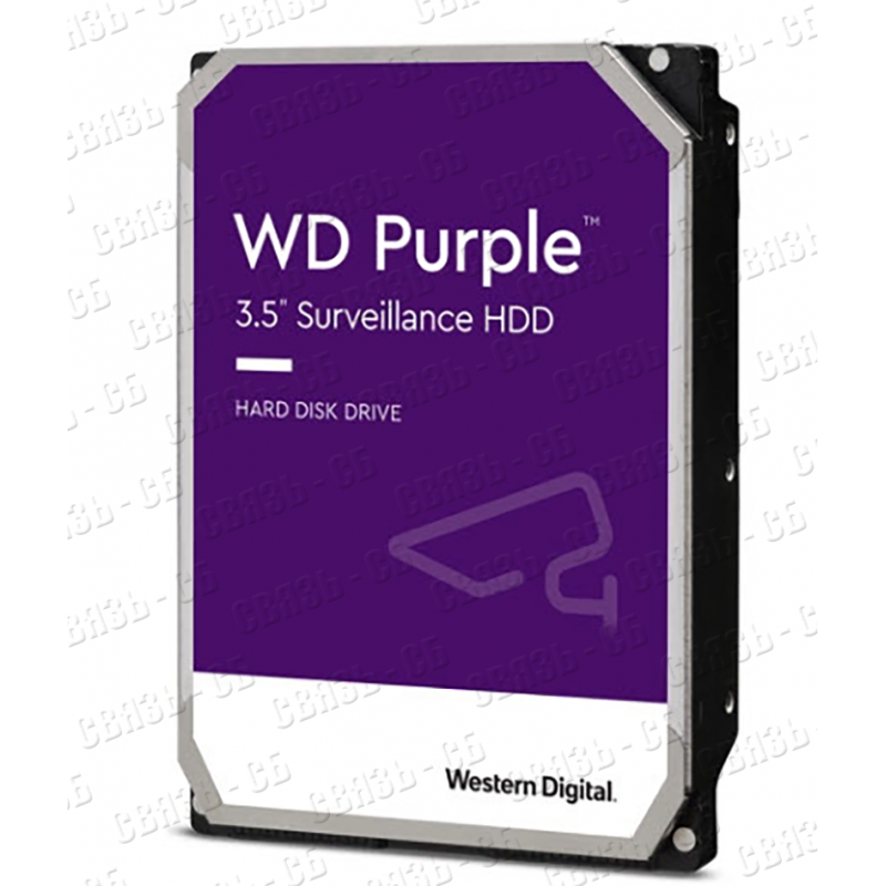 Жесткий диск WD Purple WD60EJRX, 6Тб, HDD, SATA III, 3.5" для круглосуточной работы в системах видео