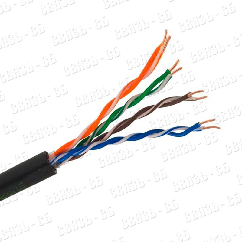 Кабель FTP  4PR  24AWG  4х2х0,5 CAT5e  305м Cu Indoor LSLTx нг(А), белый Skynet Standart