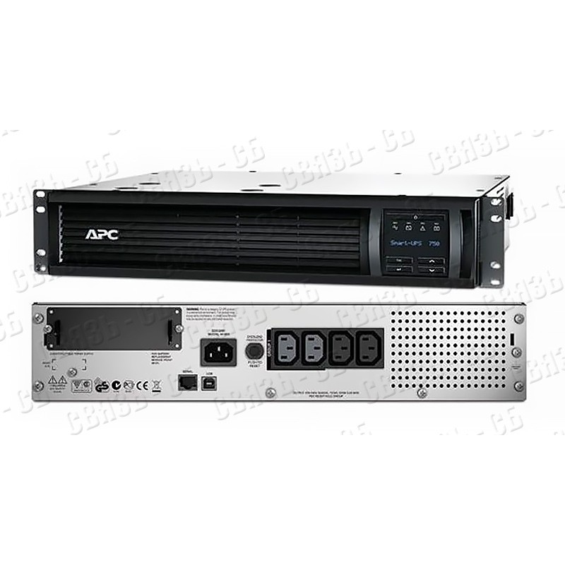 Источник бесперебойного питания APC Smart-UPS SMT750RMI2U 500Вт 750ВА черный     