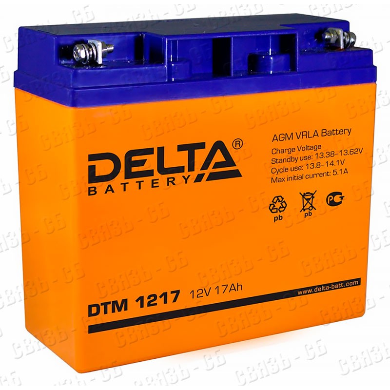 Аккумулятор Delta DTM 1217 (12V / 17Ah)