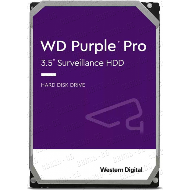 Жесткий диск WD SATA-III 8Tb WD8001PURP Video Purple Pro (7200rpm) 256Mb 3.5"  