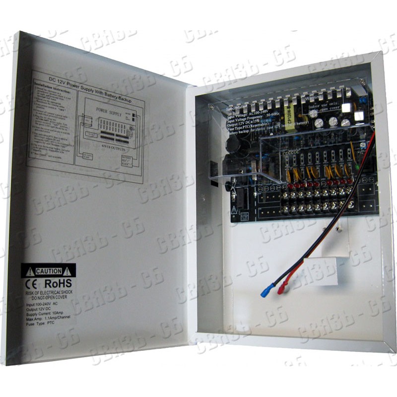 Блок питания EVK-1209-10M блок питания 9канальный, 10А