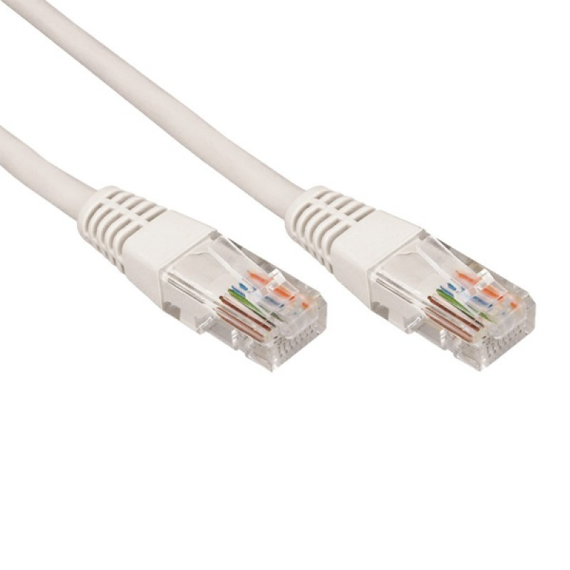 18-1002 ∙ Патч-корд U/UTP, категория 5e, RJ45-RJ45, неэкранированный, PVC серый, 1 м Rexant