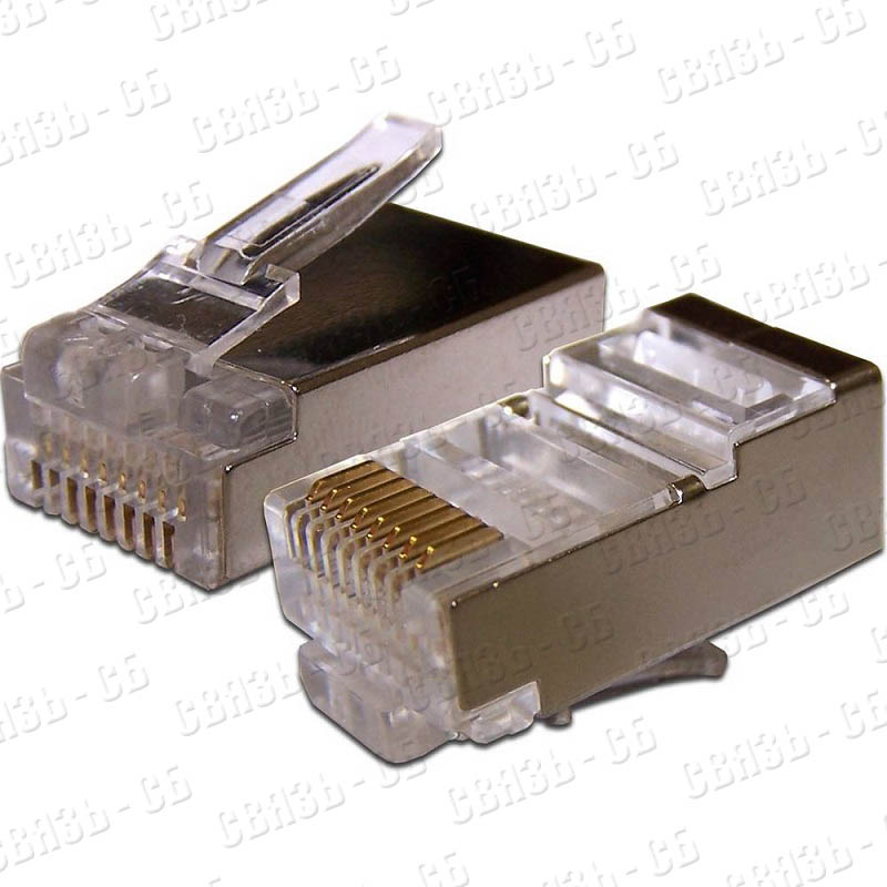 Разъем Gembird коннектор кат 5, экранированный RJ45 FTP8P8C(100 шт. в уп.)  