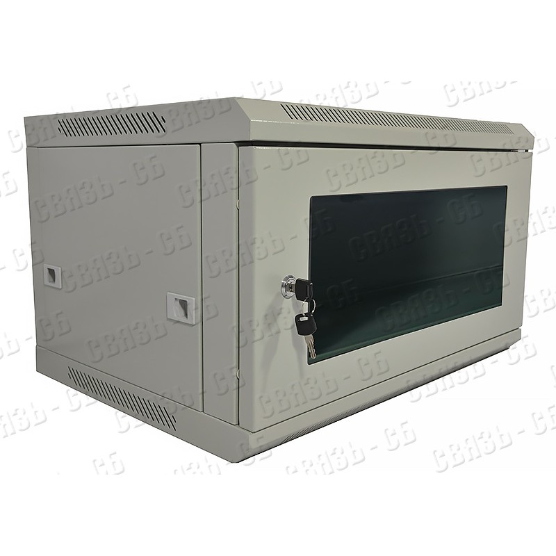 Шкаф 19" настенный  6U серый   C066050GWT