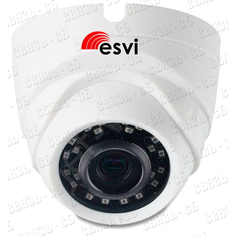 EVC-DL-S20-P/A/C купольная IP видеокамера, 2.0Мп, f=2.8мм, POE, аудио вх., SD