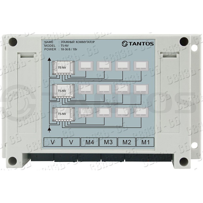TS-NV Этажный коммутатор на 4 квартиры