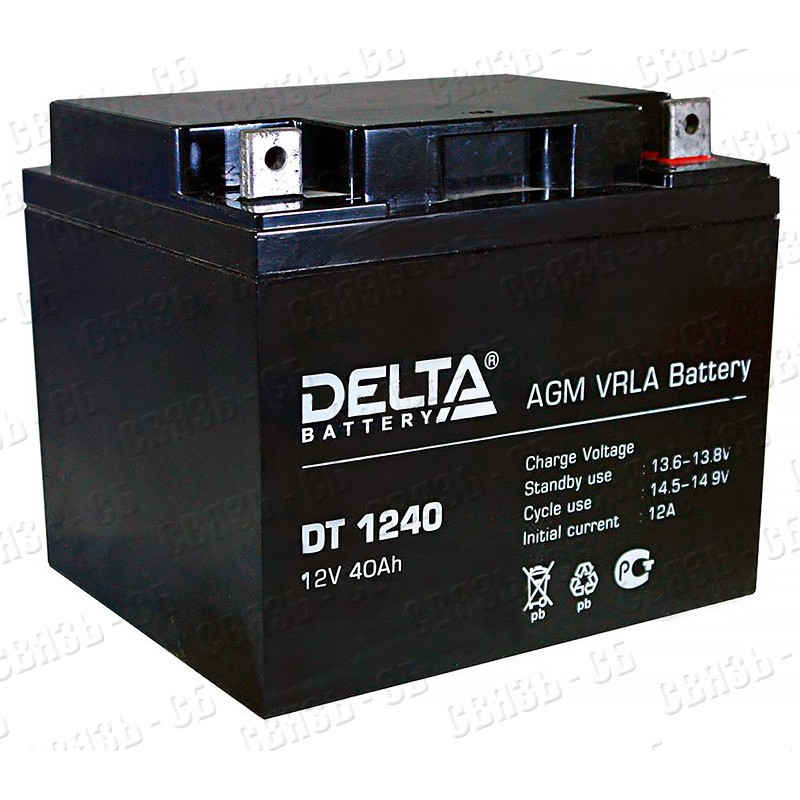 Аккумулятор Delta DT 1240 (12V / 40Ah)