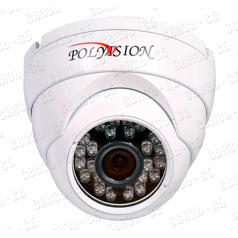 PolyVision PD1-A2-B2.8 v.2.2.2 - Внутренняя AHD купольная, 2Мп, ИК