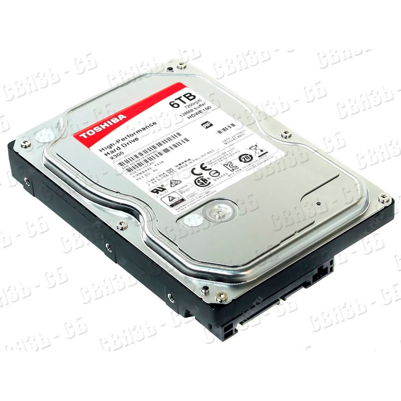 Жесткий диск Toshiba SATA-III 6Tb HDWE160UZSVA X300 (7200rpm) 128Mb 3.5"